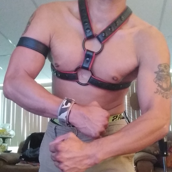Genuine Leather Men's Harness - Picture 3 of 8